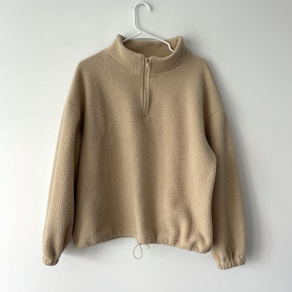 Men's Tan Fleece Jacket